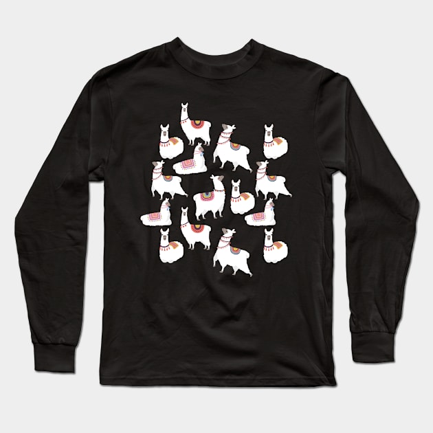 Peruvian Llamas Long Sleeve T-Shirt by By_Russso